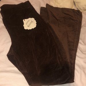 Flared corduroy pants
